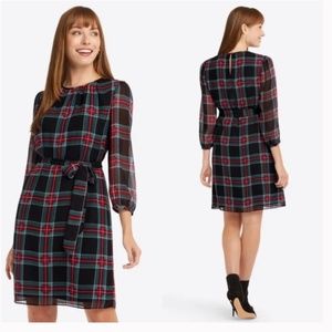 Draper James | Plaid Belted Shift Dress Georgian Plaid